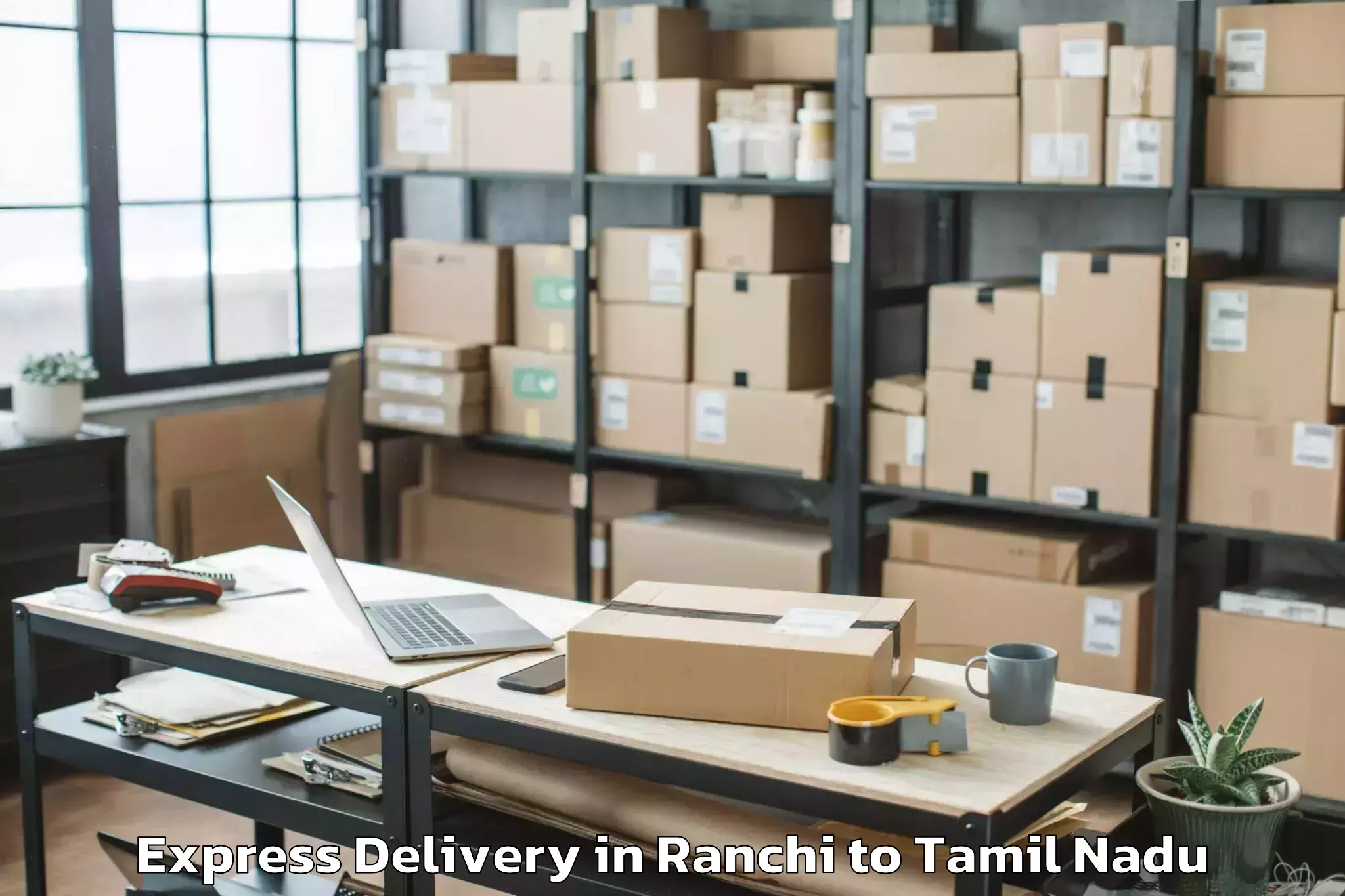 Get Ranchi to Thiruverumbur Express Delivery